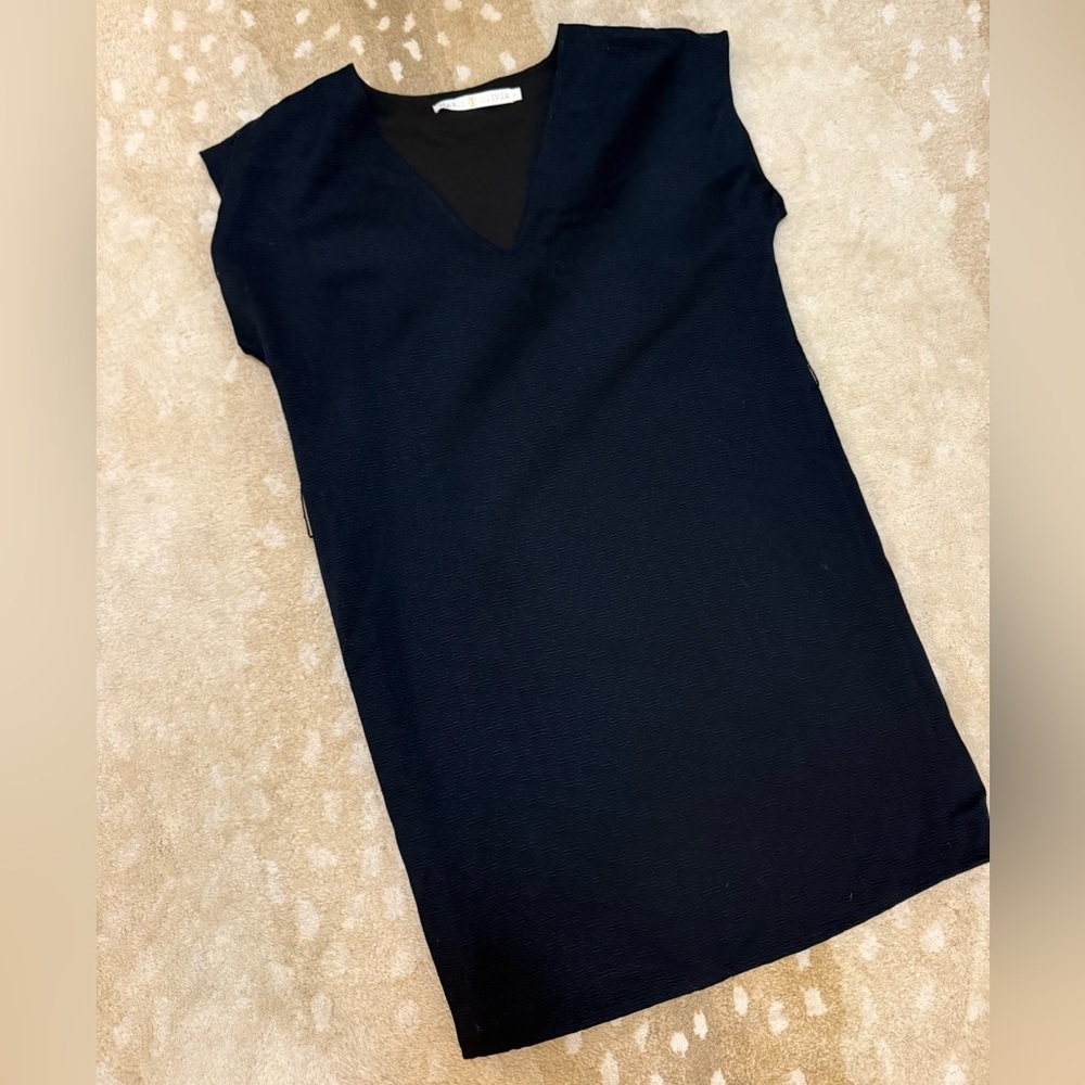 Marie Oliver navy blue sleeveless dress women’s size XS - Picture 4 of 7